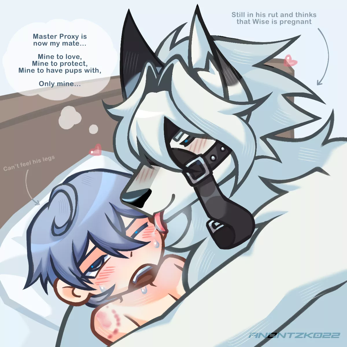 Thank you all for the warm welcome! My first post in this sub got over 500 upvotes. To celebrate that, I've drawn the chibi part two of my LycaWise artwork! (Aftercare)