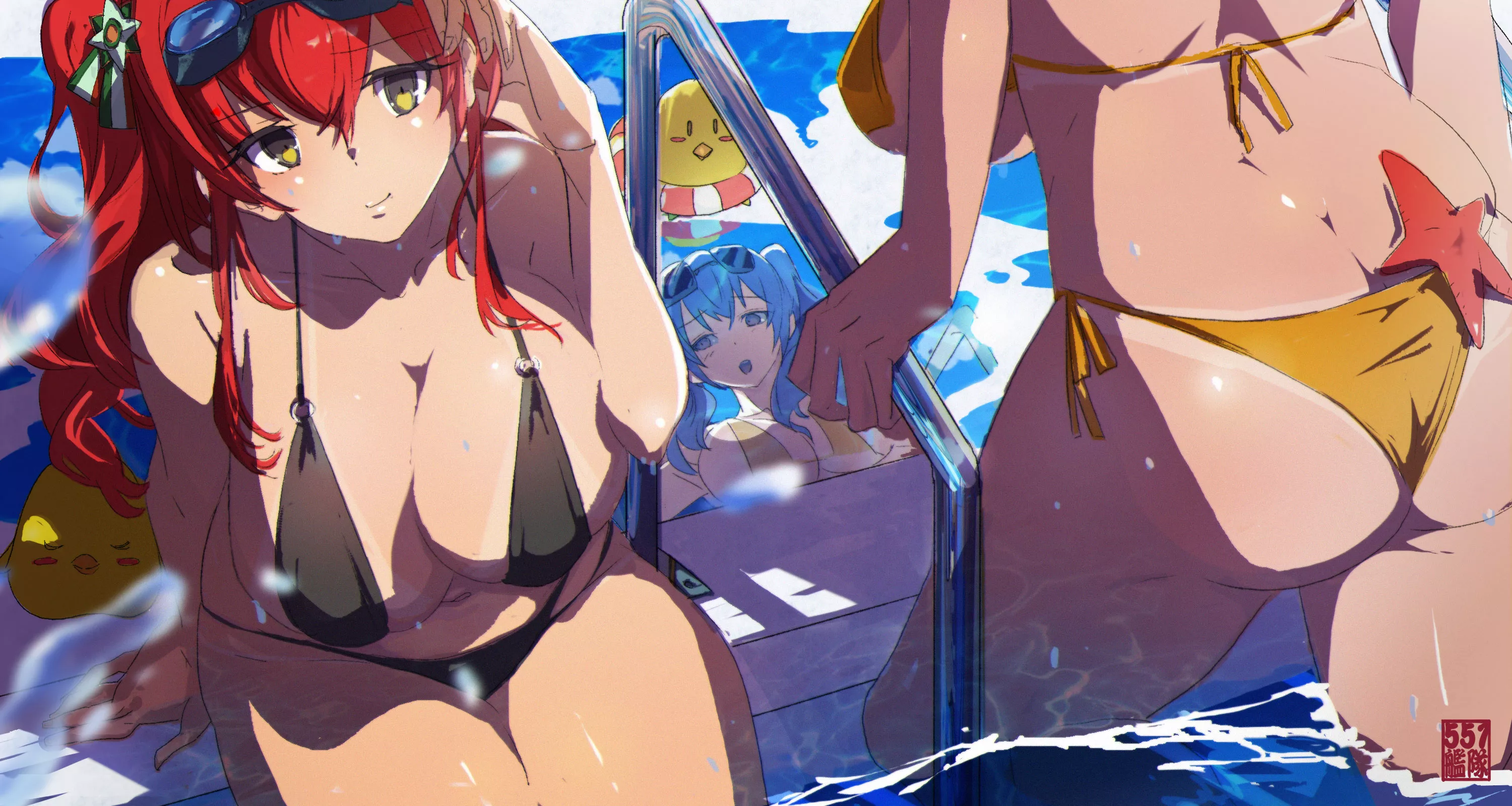 The bikinis of Zara and Pola are too small for their thick bodies