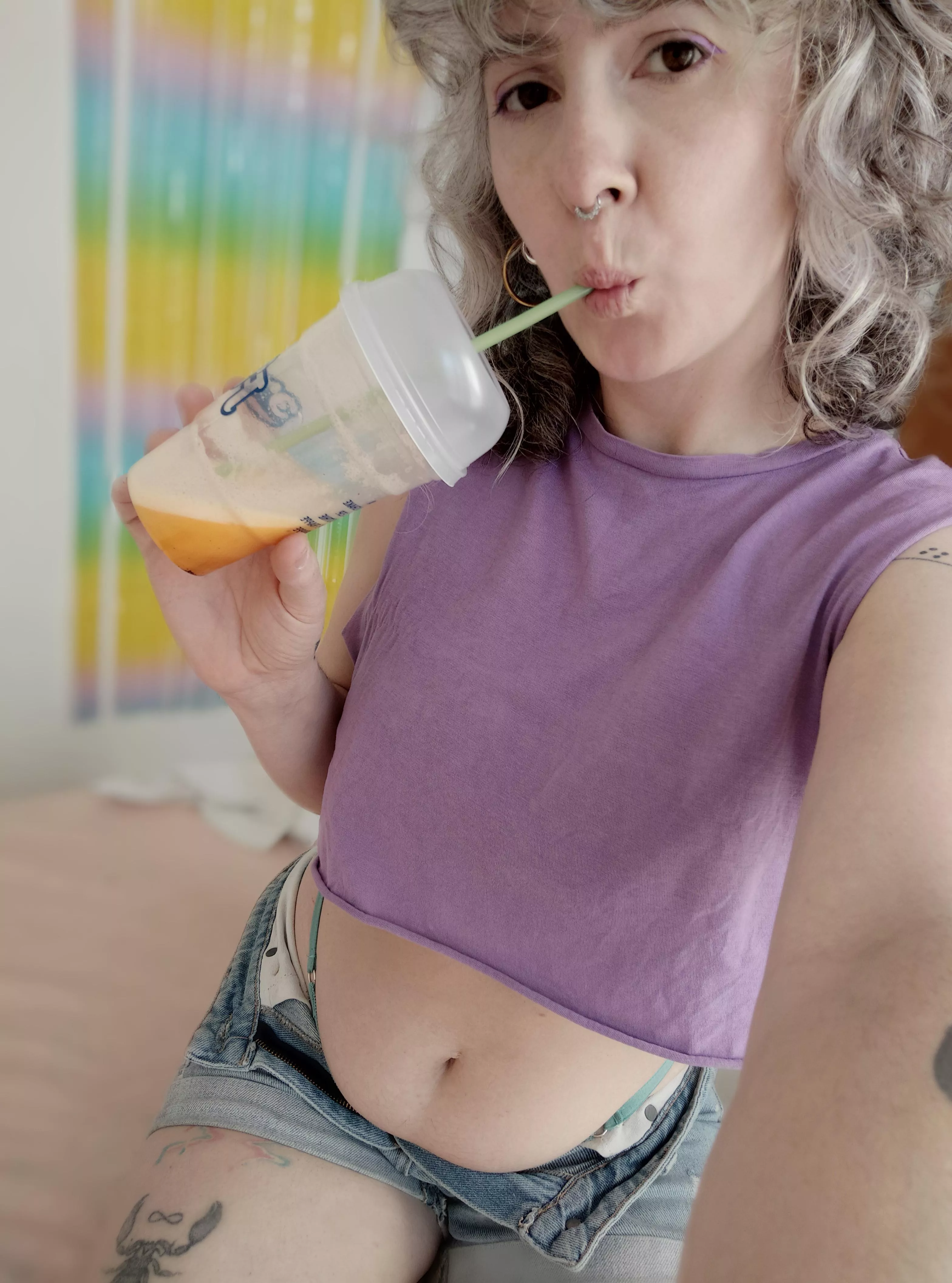 The day is perfect for drinking	 