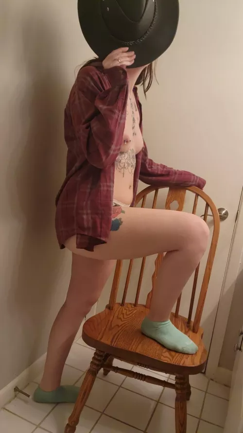 The hat stays on during sex.