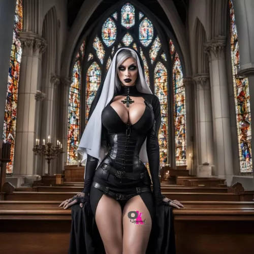 The Nun I would confess my sins to. Hoping that she would gobble me up. 