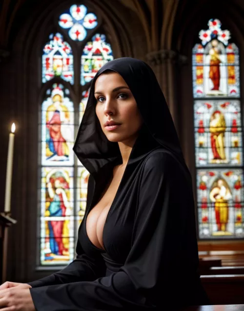 The Nun's Desires (Part 01 - A) - Breaking of the Secred Vow. [F25 M29] [Church] [Nun&Gardner] [Forbidden Desires]