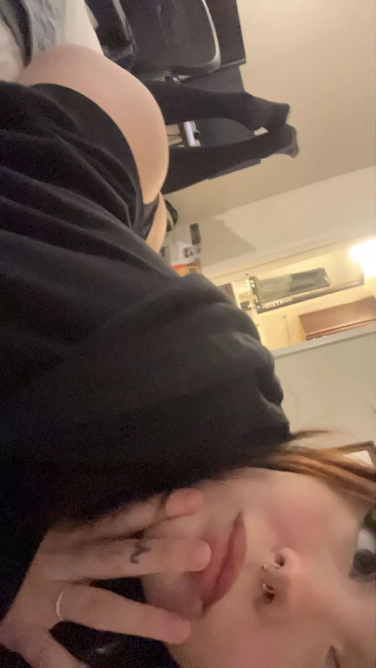 thigh highs on or off when you pound me? 👉🏻👈🏻