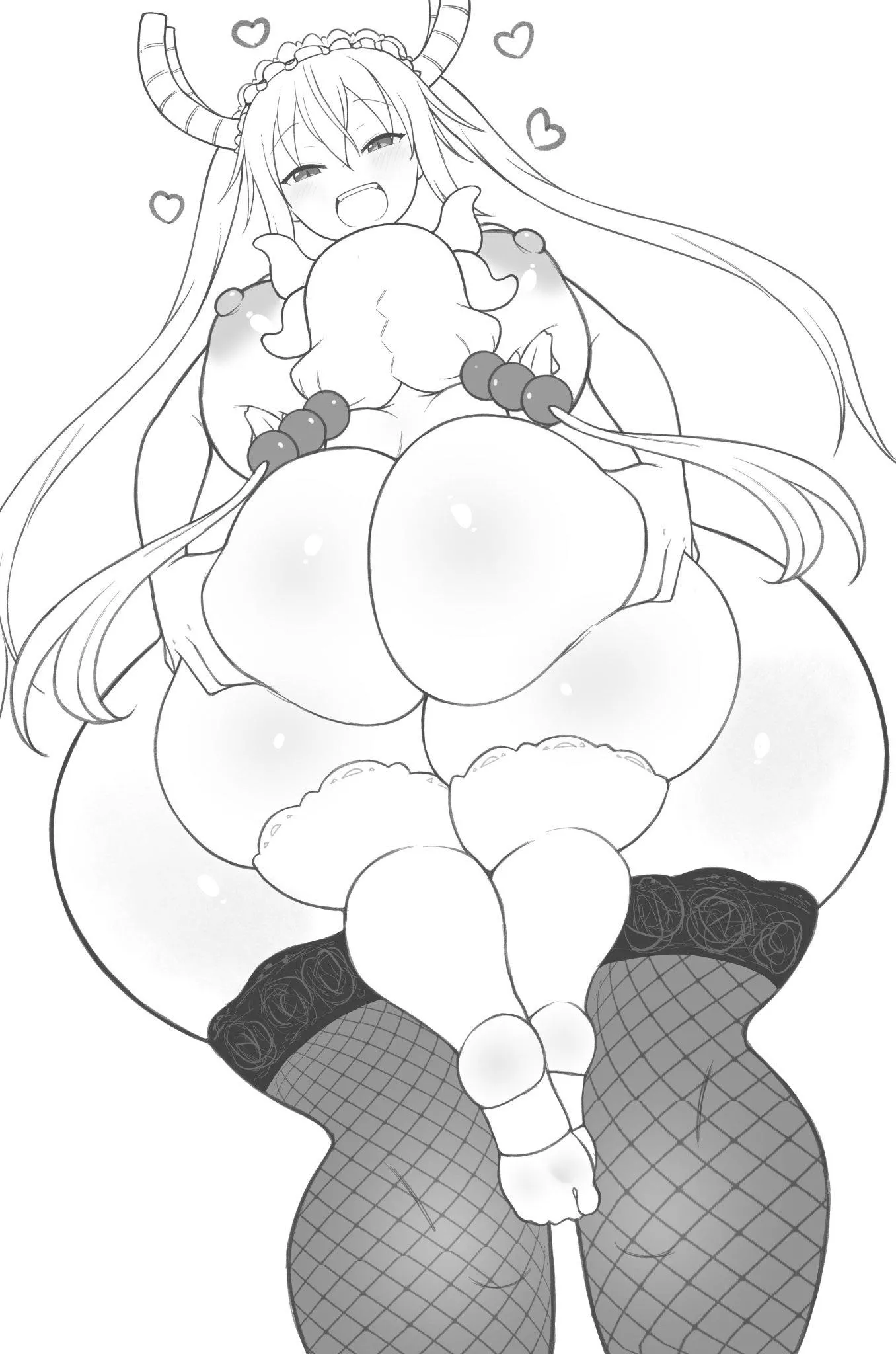 Tohru and Kanna having some fun time together