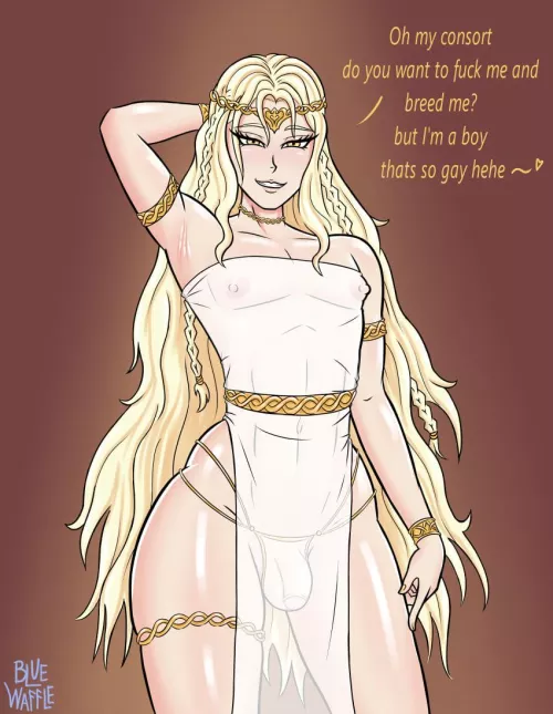 totally not gay~😉 (blue waffle)