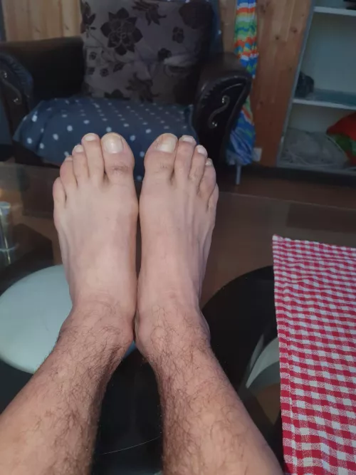 Turkish male feet from a Guestworker...