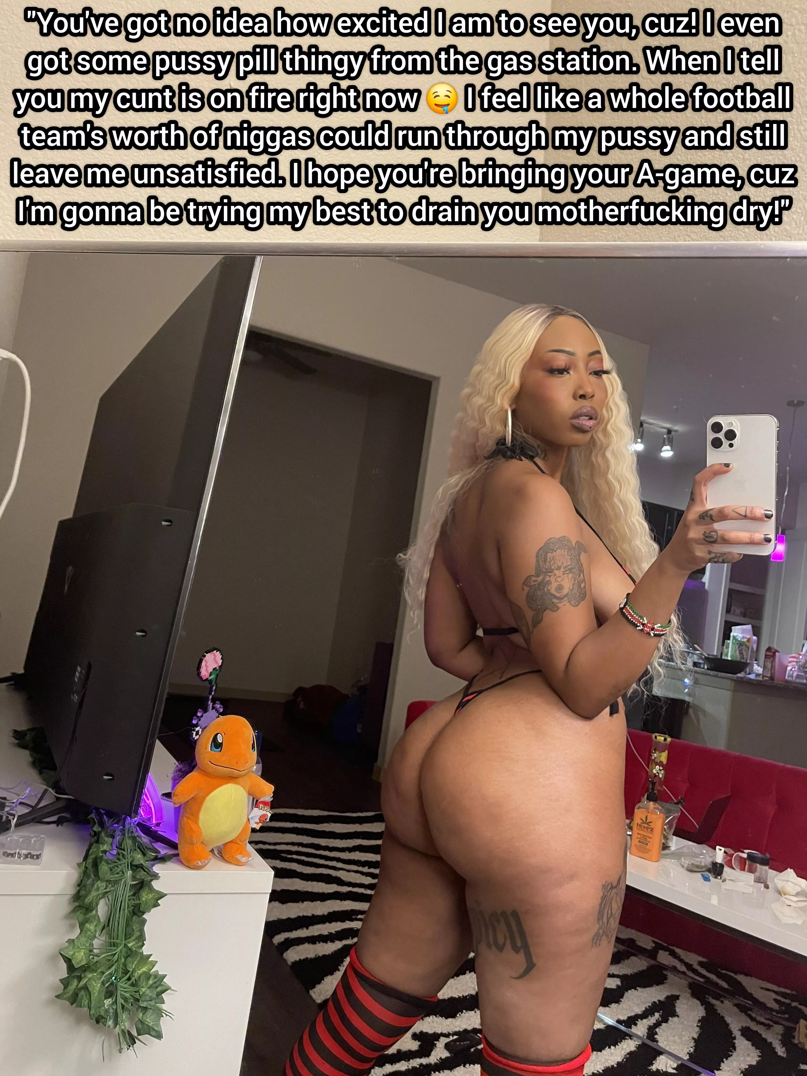 Turning herself into a Maneater 👀