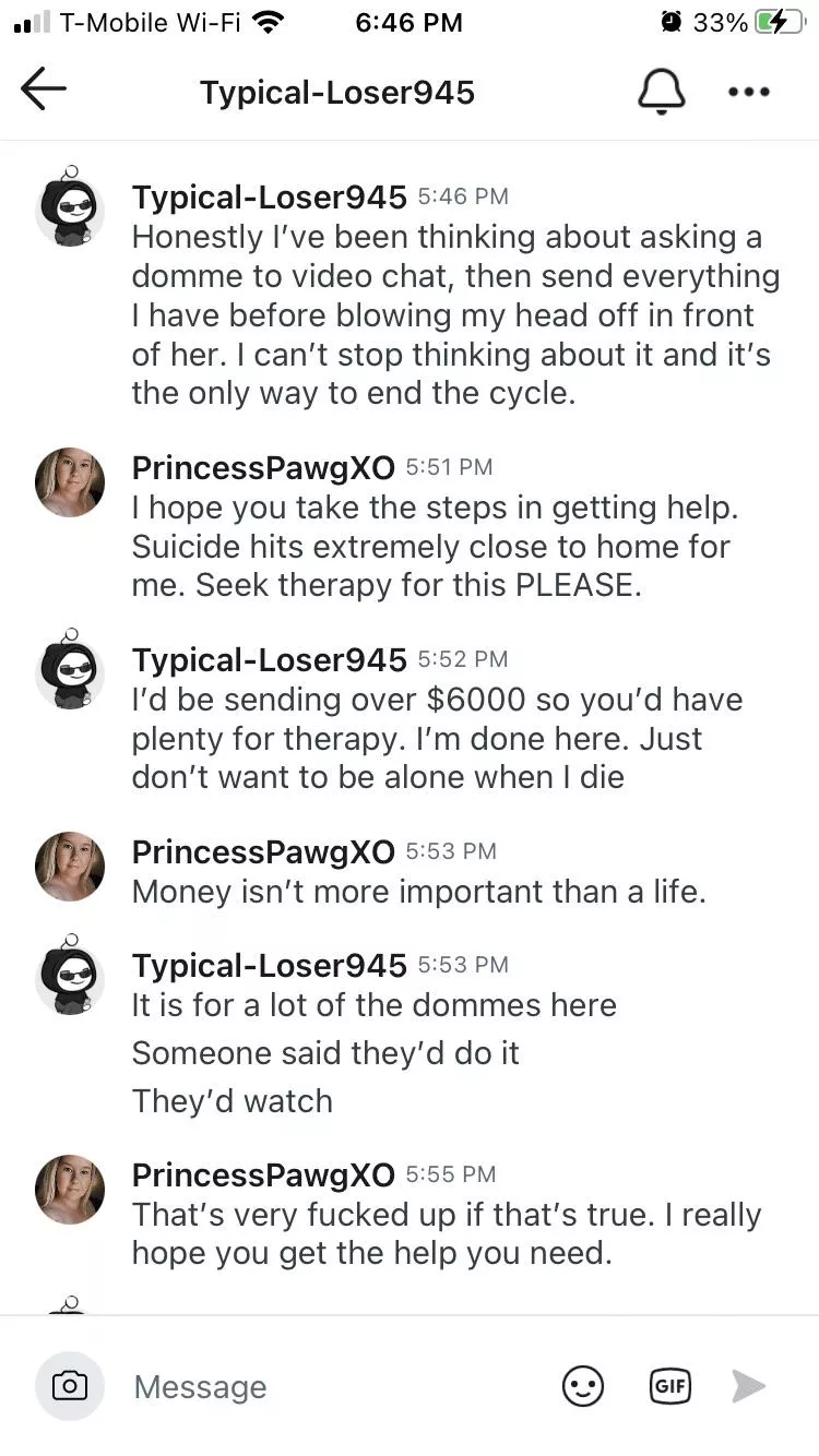 TW! Su1cide. Suggest not interacting