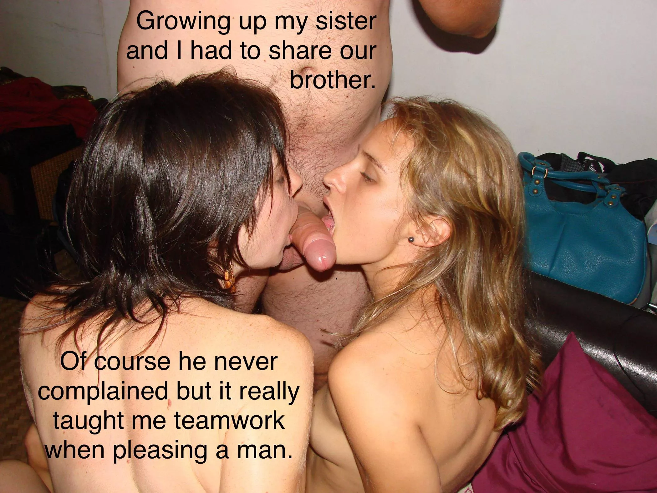 Two Sisters Working Together