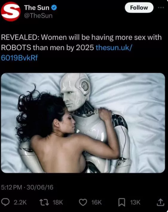 Until them robots start sending unsolicited dick pics 😂 