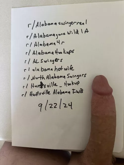 Verification pic.  North Alabama