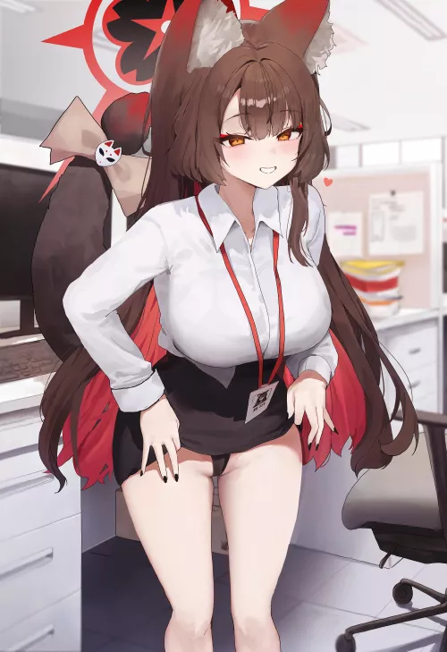 Wakamo teasing at work