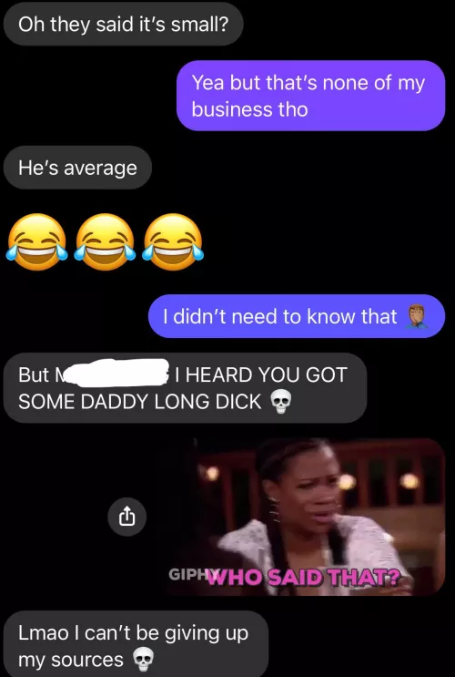 Went from talking bout her BF to tryna confirm rumors 