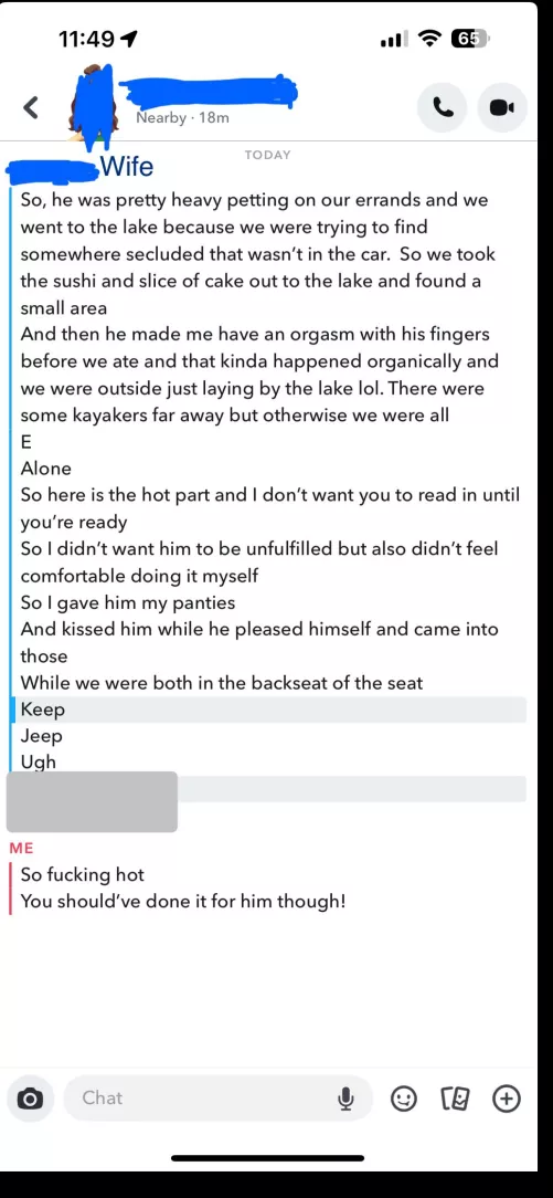 Wife out with her boyfriend 