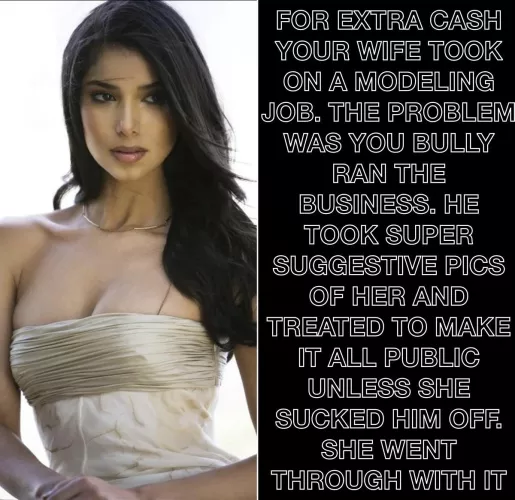 Wife’s modeling job