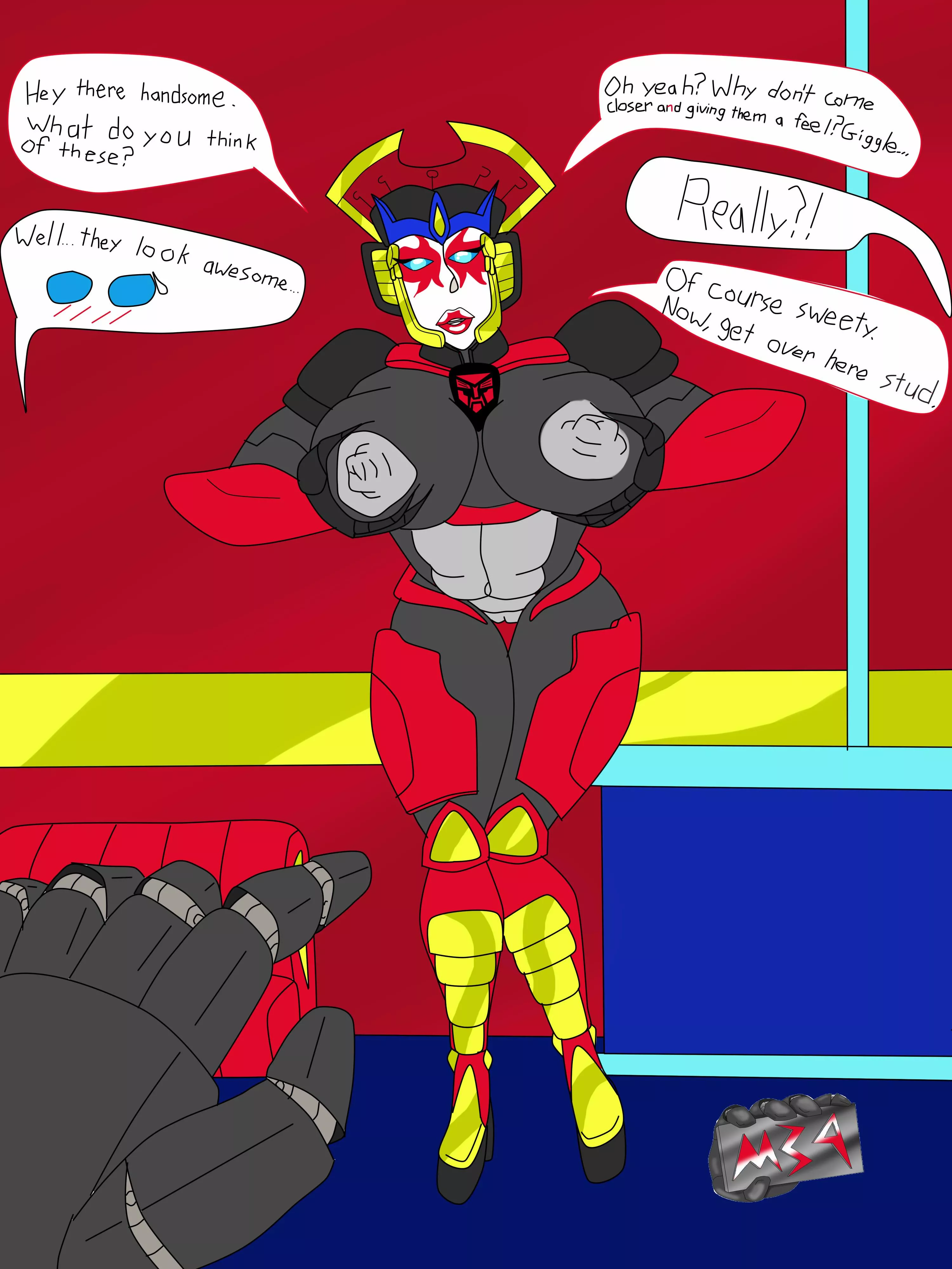Windblade makes you an offer. 