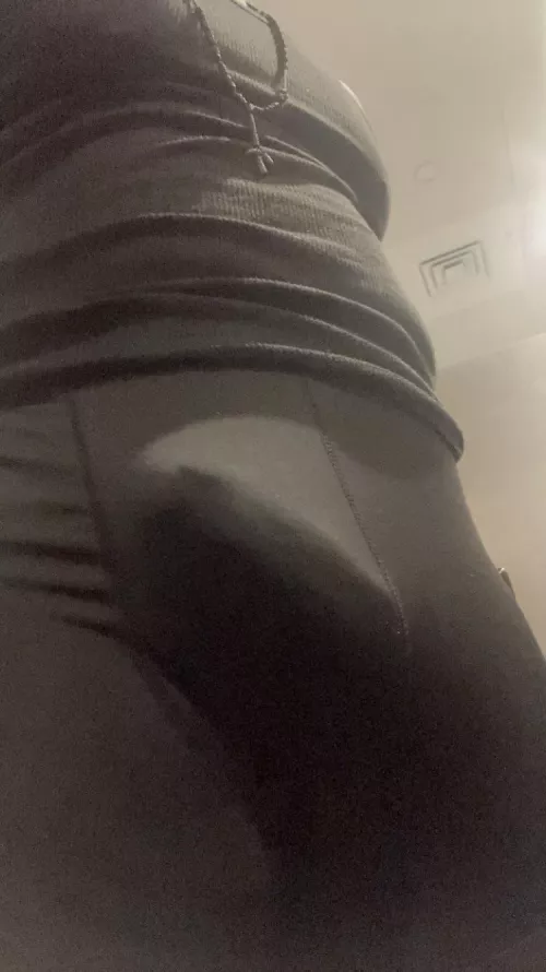 Would what you do if you saw me walking around the gym showing by bulge ?