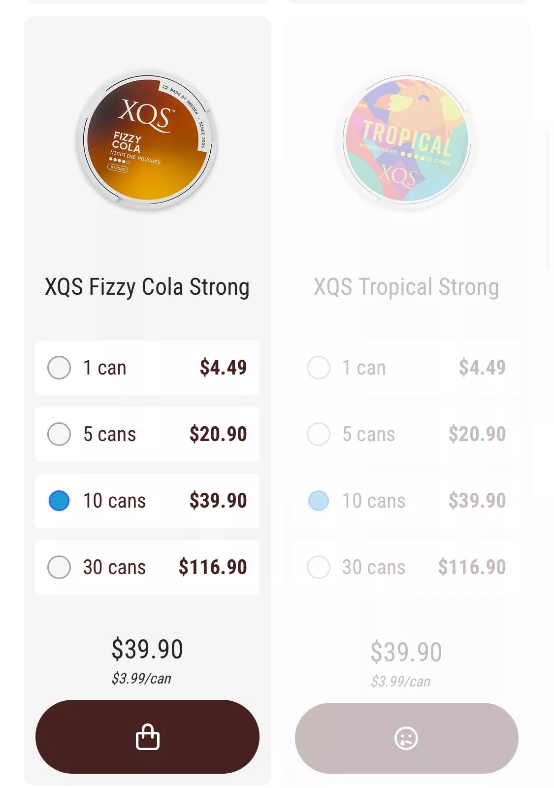 XQS Tropical Strong sold out.. is it any good? 