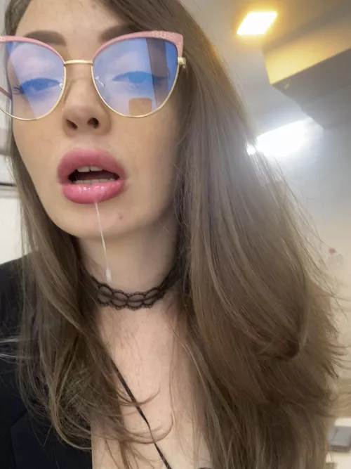 You see my spit and you know it's the best time for kissing