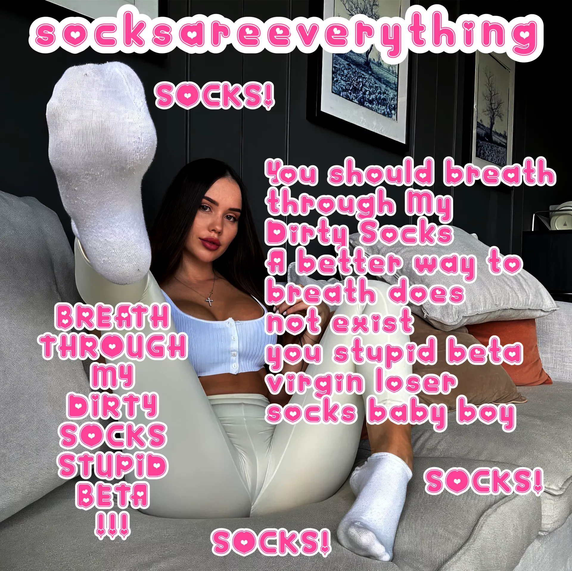 You should fucking breathe through my dirty socks you fucking stupid sockssexual beta loser!
