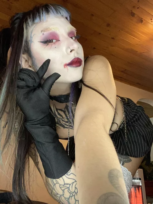 your vampire would laugh a lot at you and that 1cm cock