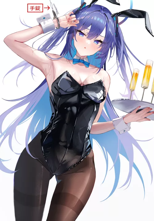 Yuuka serving champagne (conconcon1031) [Blue Archive]