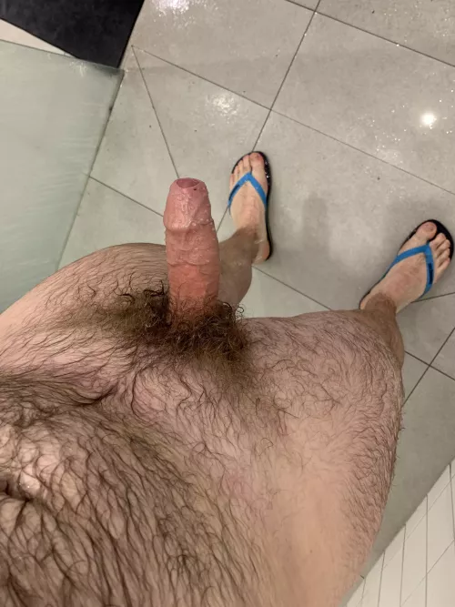 (34) The gym shower standard.