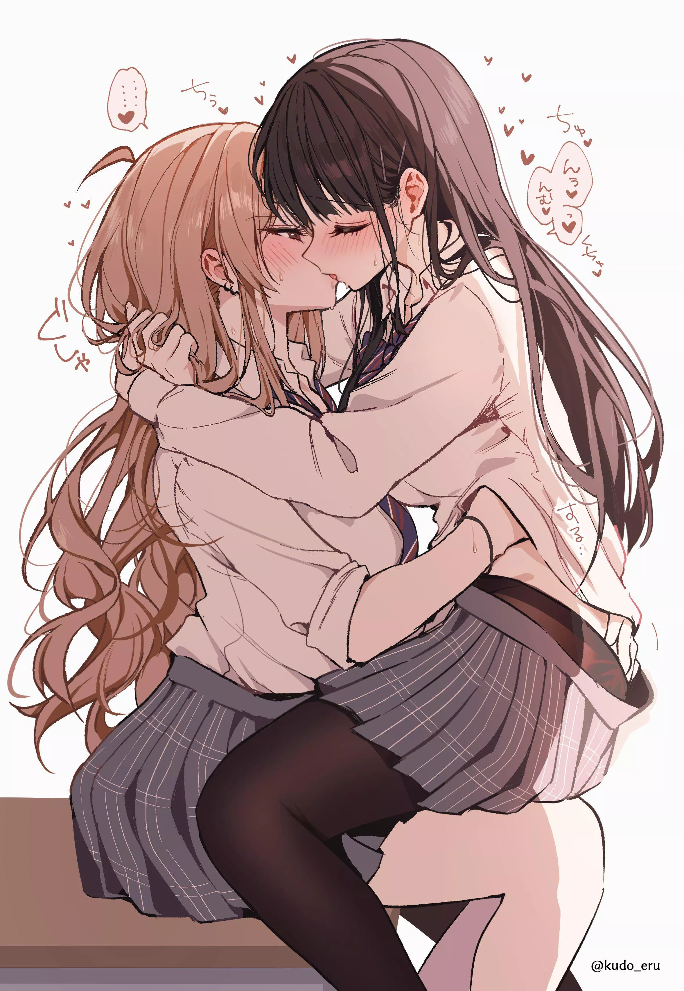 A Loving Kiss Escalating Rapidly (kudo eru) [Original]