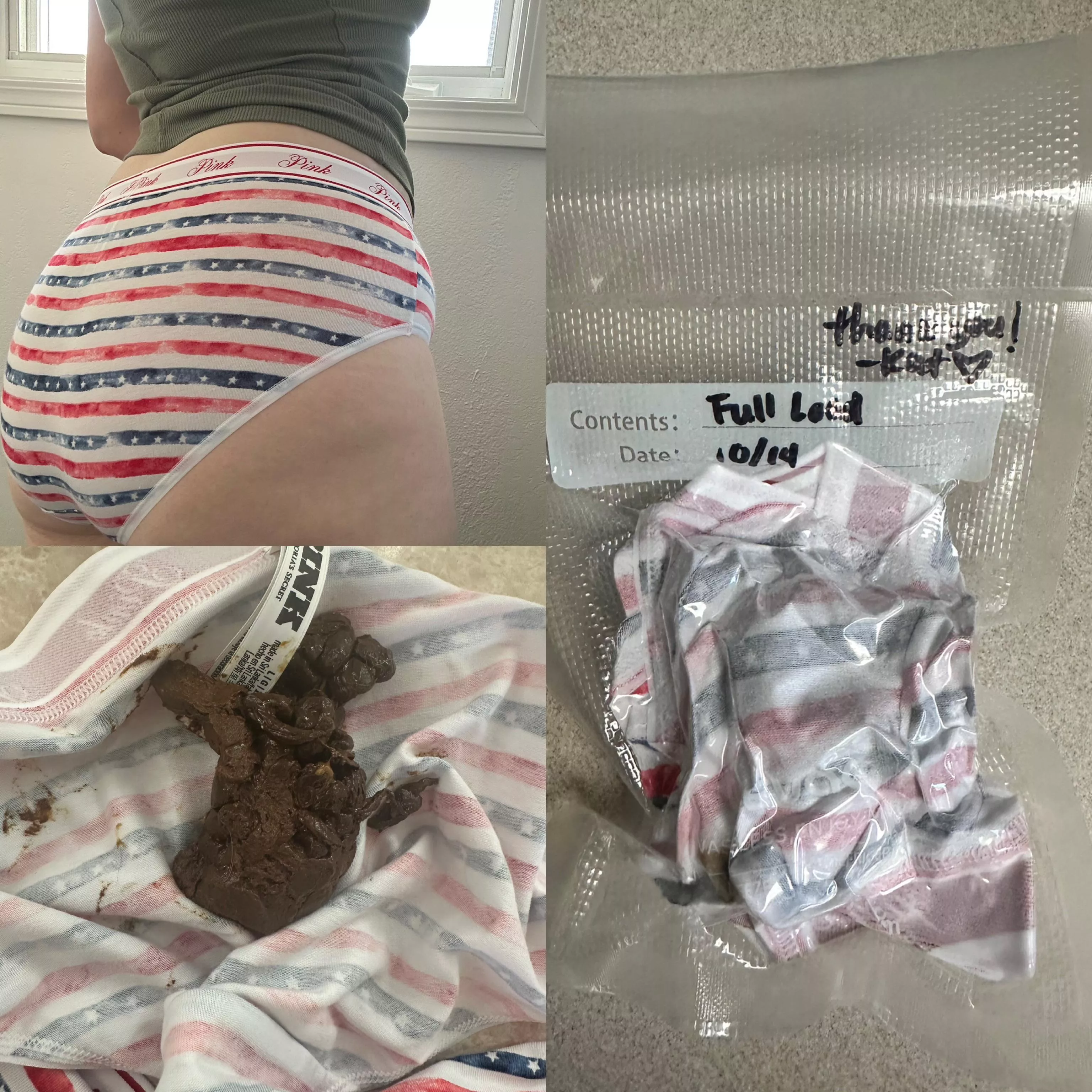 Another repeat buyers order filled 😉 who is next? Full load panties $75, buy 3 get 1 free! Google drive 100+ vids $125