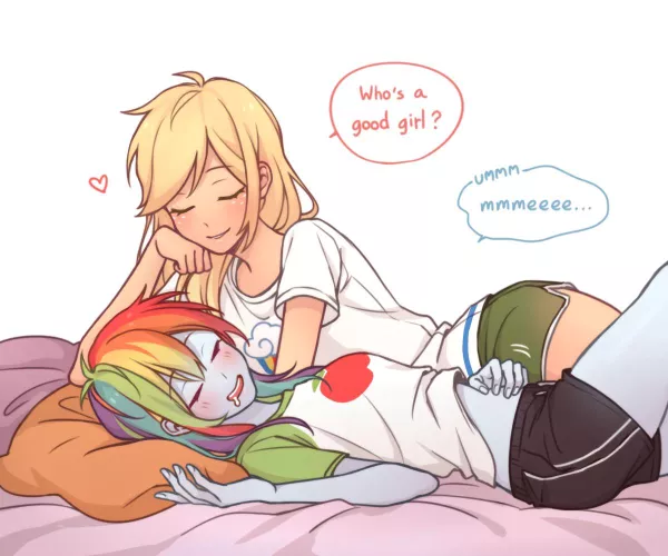 Applejack And Rainbow Dash, Who’s A Good Girl? (dcon 34 ) [My Little Pony]
