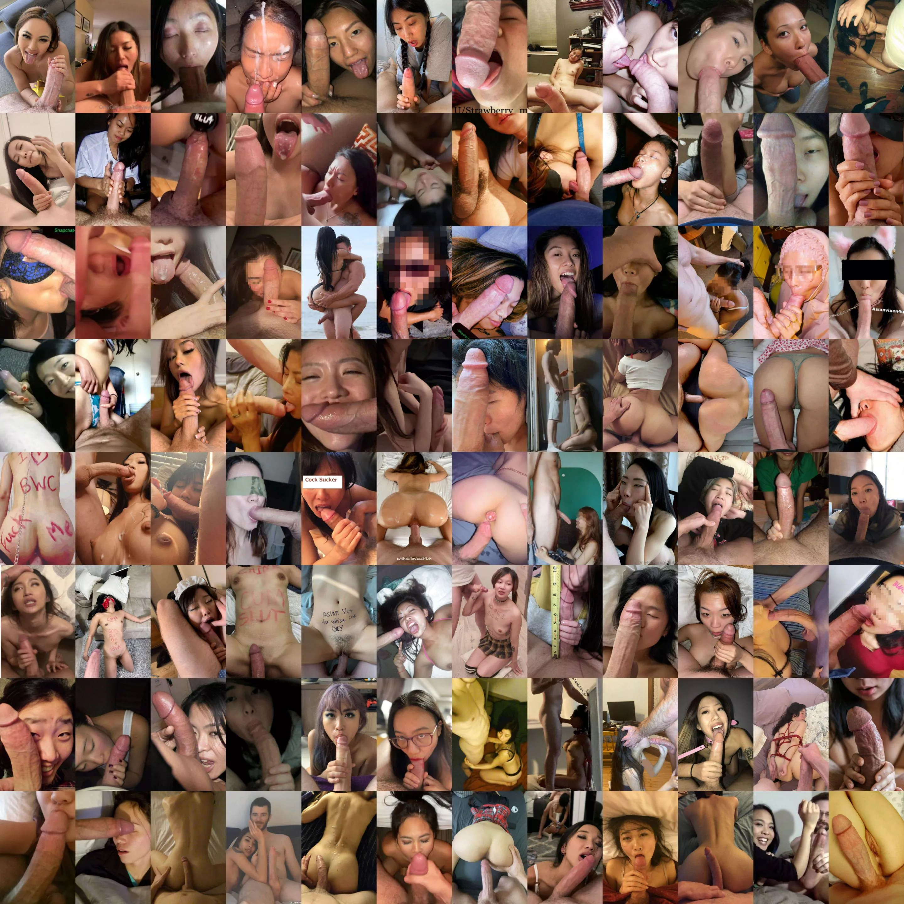 Asian girls and BWC are all over the internet!