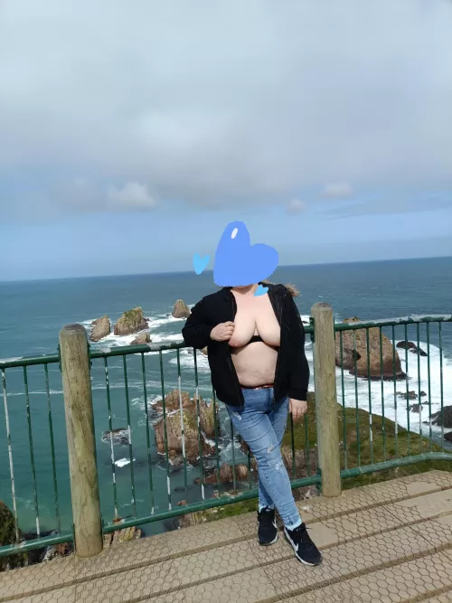 BBW Milf enjoying the cold in South Island 