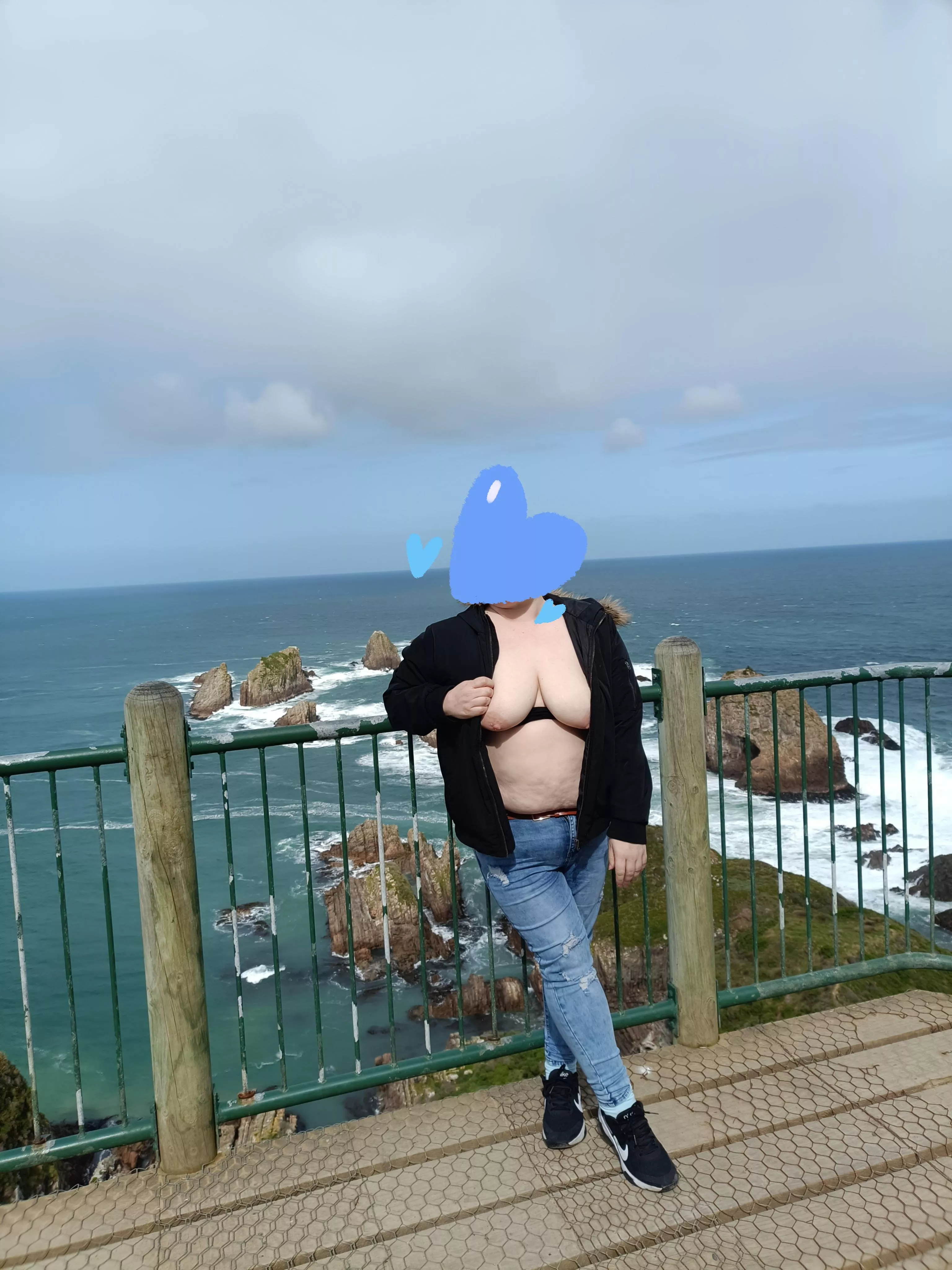 BBW Milf enjoying the cold in South Island 