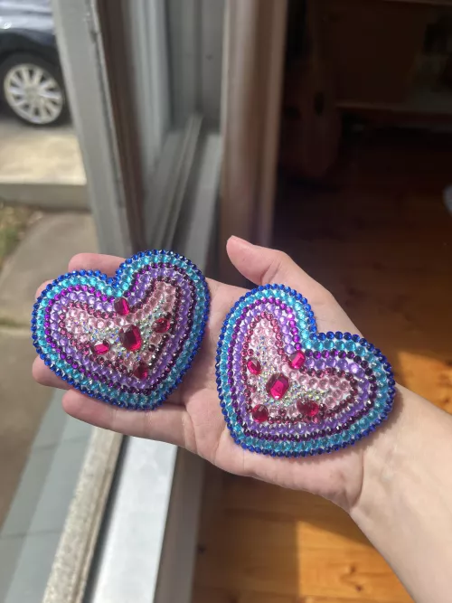 Bi pasties for an upcoming routine