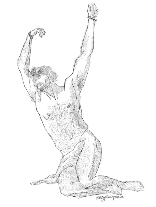 Billy Butcher all tied up... 👁️👁️ [the boys] (art by me) 