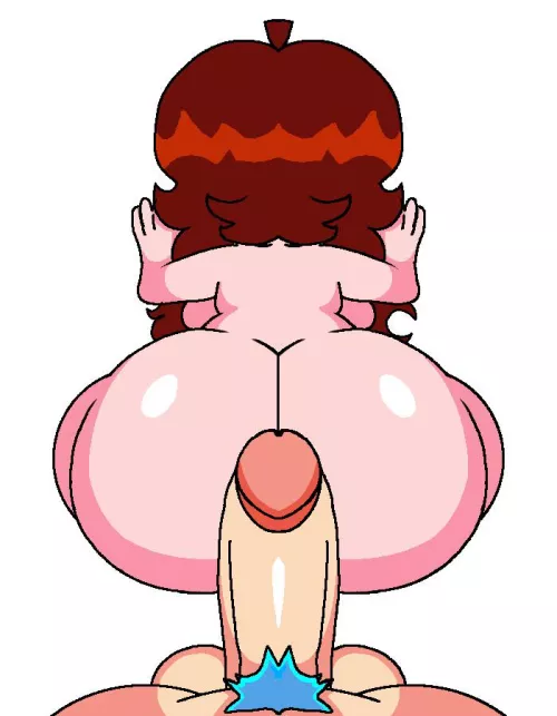 Boyfriends dick on girlfriends ass