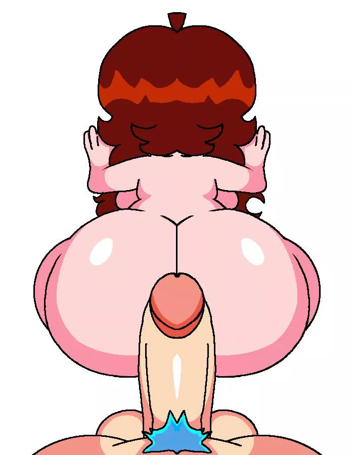 Boyfriends dick on girlfriends ass