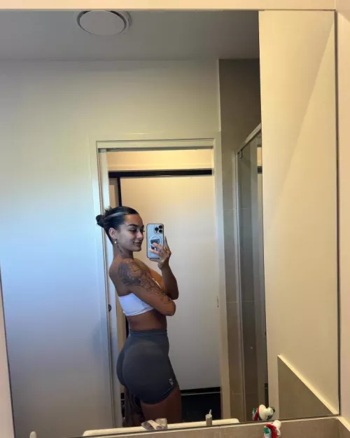 can you believe i worked out in this today?