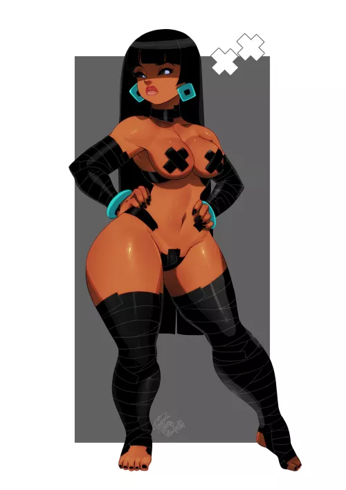 Chel in black tape  (Tovio Rogers)