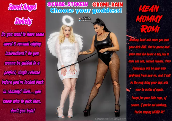 Choose your Goddess ! Charlotte, or Romi?