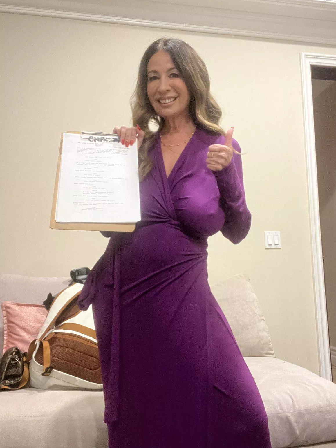 Christy Canyon in Purple