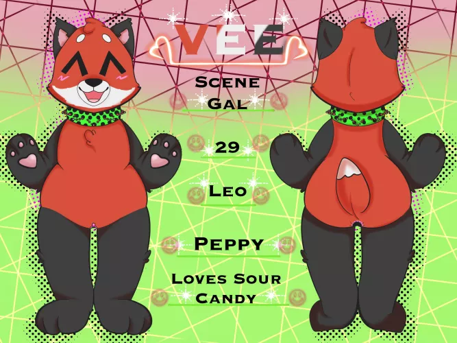 Cute lil drawing of my plush Vee!