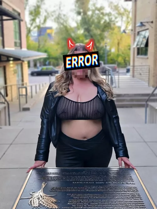 Dared to walk around in this (f)