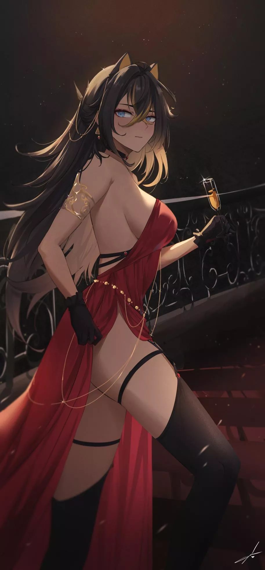 Dehya in a formal dress