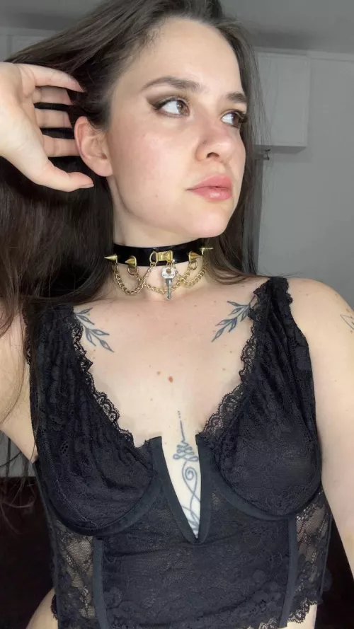 did you notice my cucks chastity key?	 