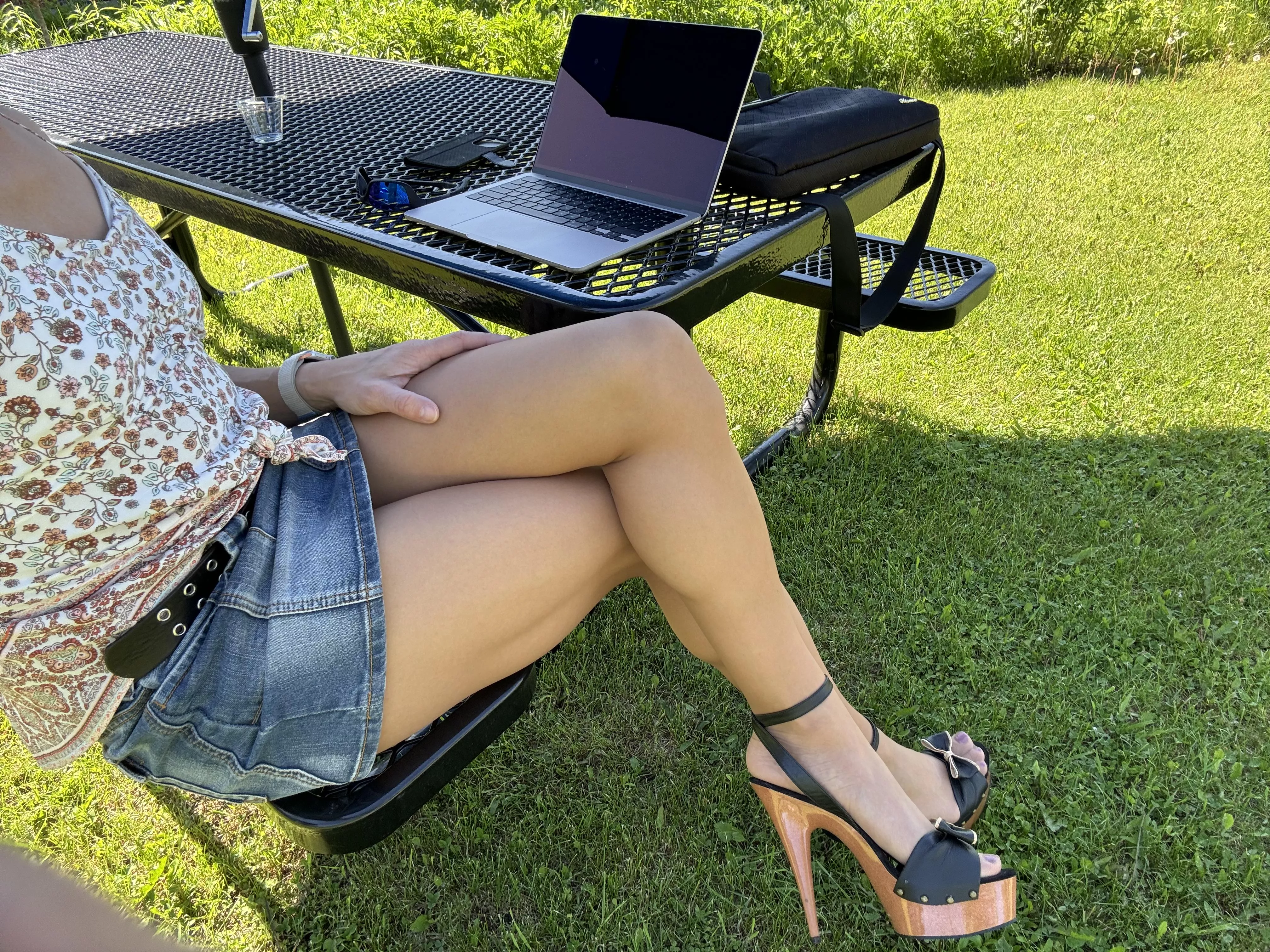 Doing some emails at the winery