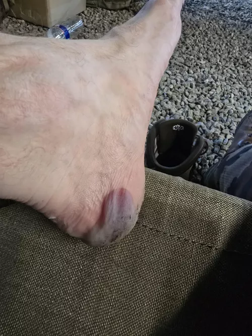Don't change your boots before a long ruck
