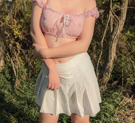 [F] I was dared to wear a sheer top while hiking. I want some new dares!