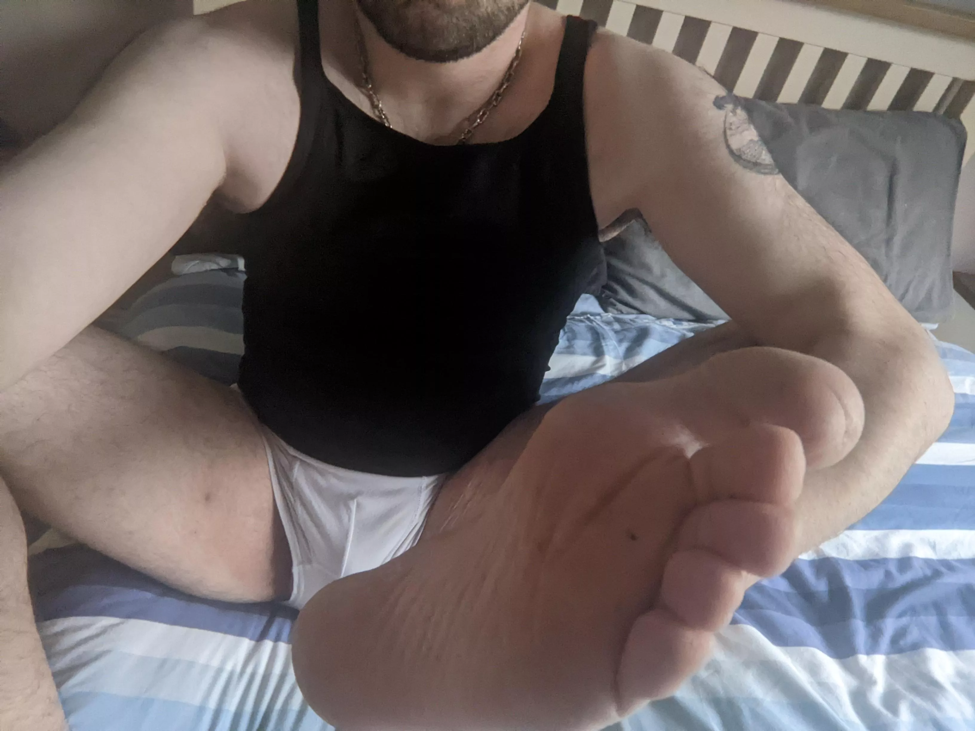 Feeling sweaty after the gym 