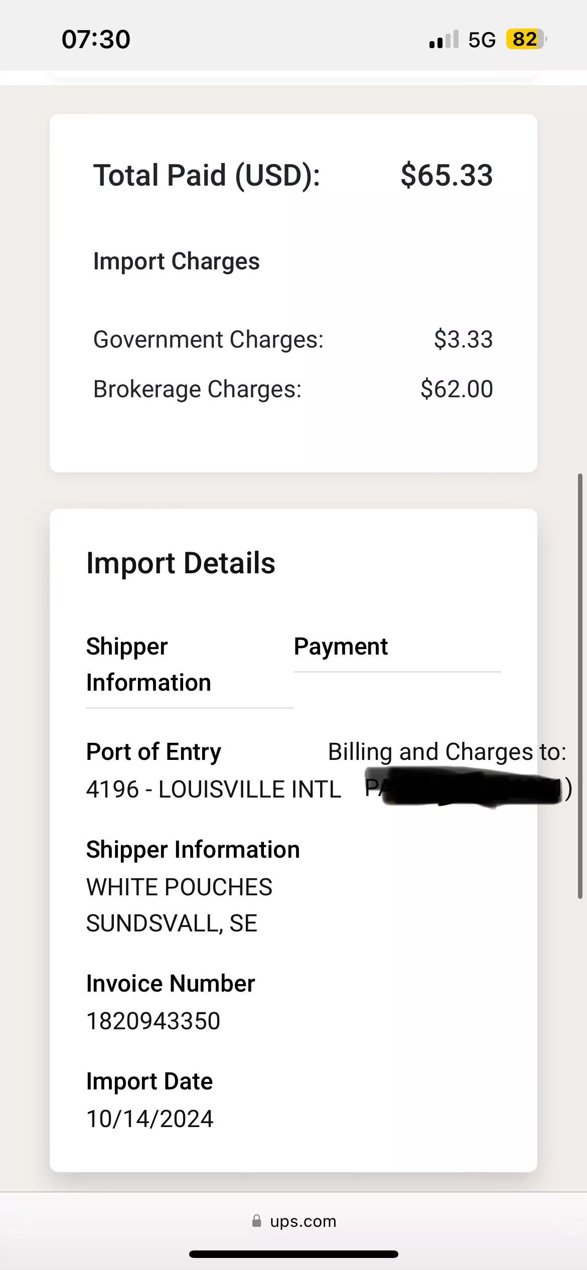 Fees for delivery to Texas ?